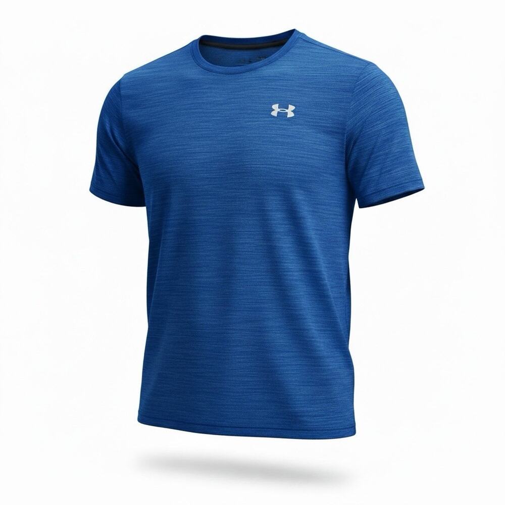 Under Armour Shirt Mens Small Athletic Blue Loose Fit Lightweight Stretch A259